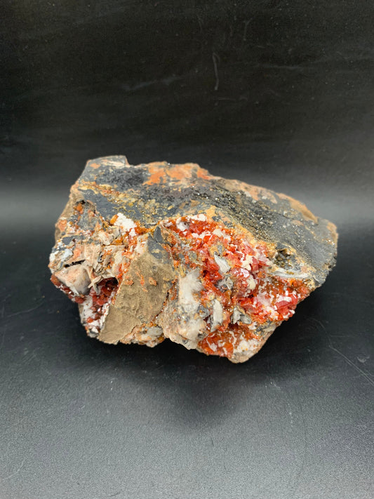 Stunning Vanadinite with Barite