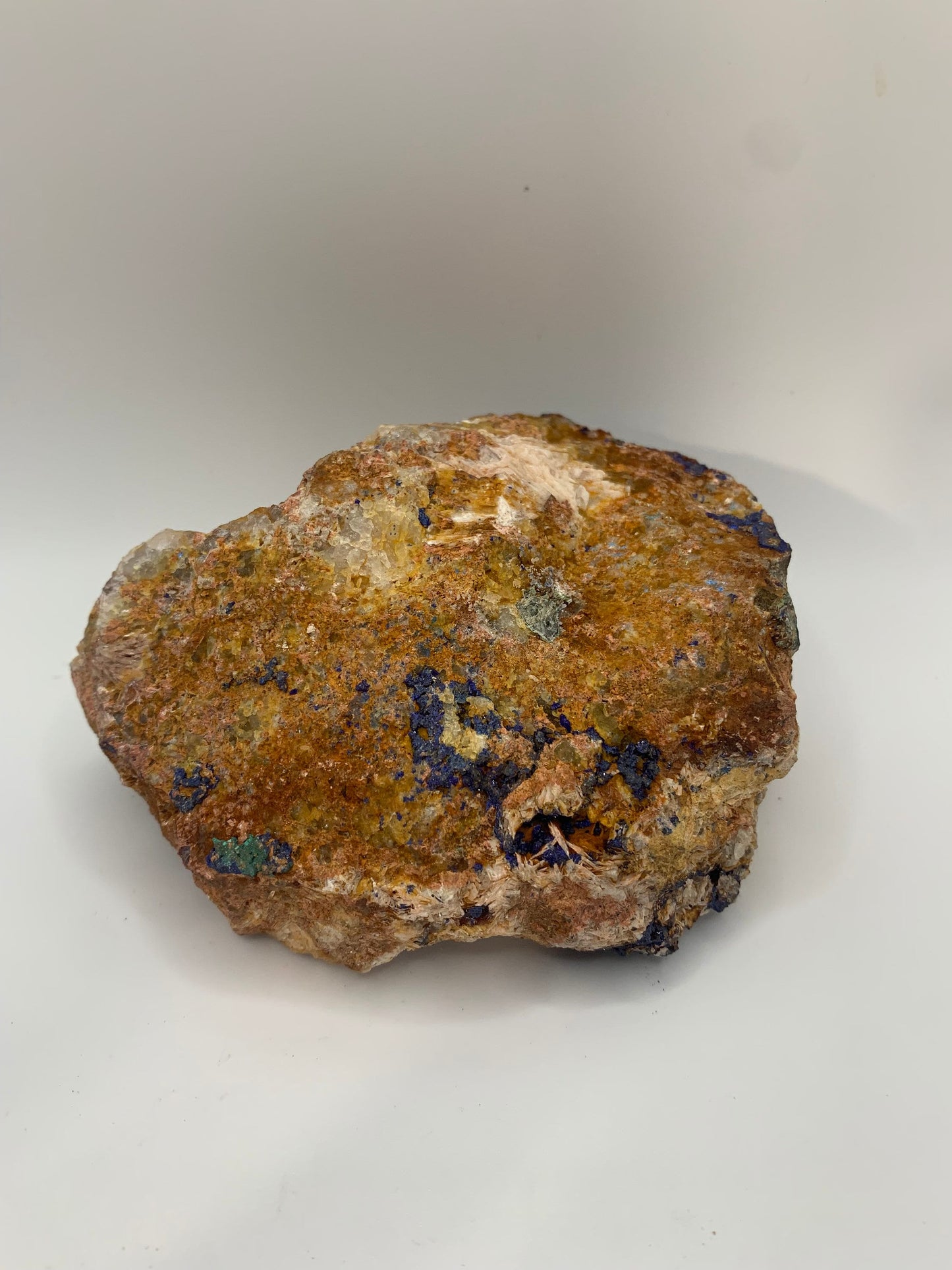 Azurite Matrix with Malachite